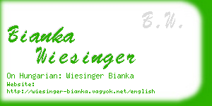 bianka wiesinger business card